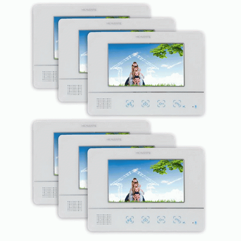 REALSAFE VDM-60 Σετ Θυροτηλεόρασης (6 μόνιτορ & 1 κάμερα με έξι κουδούνια για πολυκατοικίες) REALSAFE VDM-60 Σετ Θυροτηλεόρασης (6 μόνιτορ & 1 κάμερα με έξι κουδούνια για πολυκατοικίες)